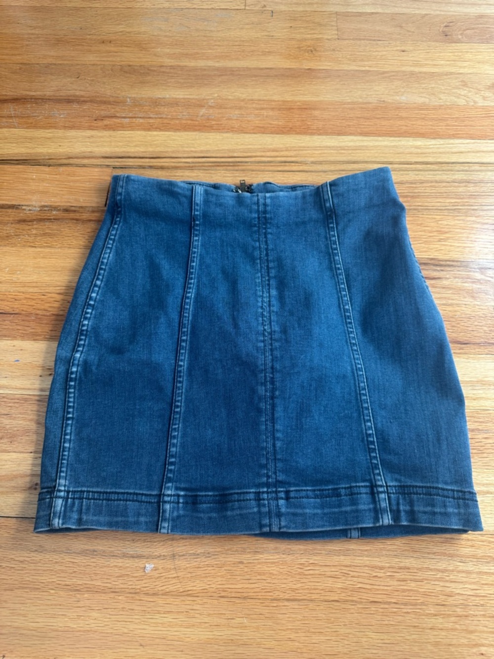 Free people dark wash Blue Denim Mini Skirt
